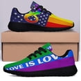 thumbnail image 3 of Love Is Love LGBT Shoes Sneakers Black Size 10.5, 3 of 7
