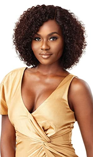 Outre My Tresses 100% Unprocessed Human Hair Lace Front Wig - HH NASHIRA (Color:Natural Black)