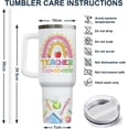 thumbnail image 6 of Teacher Tumbler with Handle and Straw, 40 oz Insulated Cup for Educator, Teacher Coffee Travel Mug, Thank You Gifts for Teachers Day Appreciation, 6 of 6