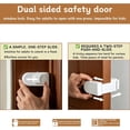 thumbnail image 3 of Cerraduras Seguridad para Puertas A Prueba Niños Fáciles Instalar Dormitorios Portátiles Sin Taladro de Bebés Pequeños y Mascotas (3 Unidades), 3 of 7