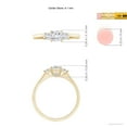 thumbnail image 4 of ANGARA Natural 0.41 Ct. Diamond Classic Engagement Ring in 14K Yellow Gold for Women (Ring Size: 8.5), 4 of 9