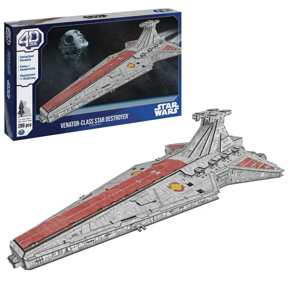 4D Build, Star Wars Deluxe Venator-Class Star Destroyer 3D Model Kit
