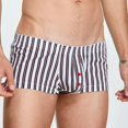 thumbnail image 4 of PEASKJP Mens Athletic Underpants Boxer Briefs Bulge Pouch Ultra Comfy Short Leg Stretch Trunks Breathable,White L, 4 of 5