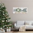 thumbnail image 2 of Stupell Industries Home Sweet Home Phrase Country Green Wreath Typography, 48 x 20, Design by Marla Rae, 2 of 7