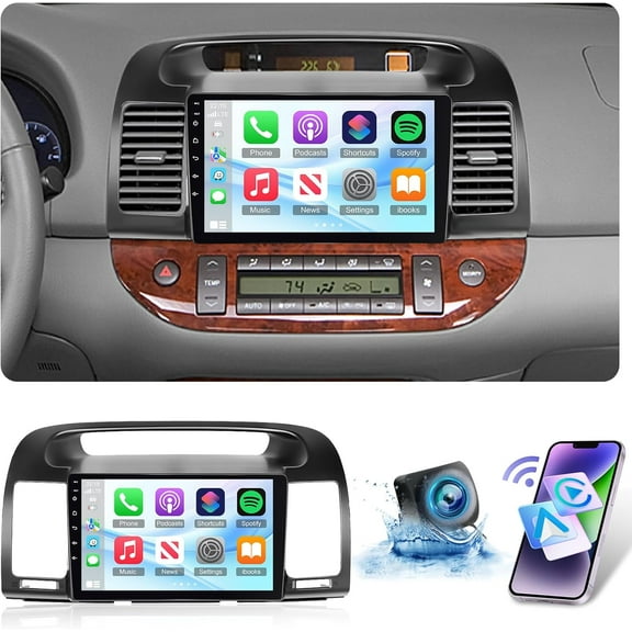 [2G 64G] for 2000 2001 2002 2003 2004 2005 2006 Toyota Camry Radio, Android 13 Car Stereo with 9 inch Touch Screen, Carplay/Android Auto/1080P/Bluetooth/WiFi  AHD Backup Camera