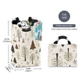 thumbnail image 2 of Yayeee Freestanding Laundry Hamper with Handle Collapsible Large Storage Basket for Clothes, Winter Forest, 2 of 7