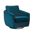 thumbnail image 3 of Second Story Home Gogh Upholstered Swivel Glider- Blue Peacock, 3 of 3