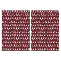 2 Pcs Funny Kitchen Towels,Red Christmas Deer Pattern Microfiber Dish Towels,Kitchen Tea Towels,Kitchen Towel Set (18" X 26")
