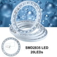 thumbnail image 4 of 1/2/3/4 Ring Small Plant Halo Grow Light with 8/12/16H Timer for Desk,Full Spectrum LEDs USB Mini Dimmable Grow Light for Indoor Umbrella Plant Seeds herb Growth(2 Rings), 4 of 8