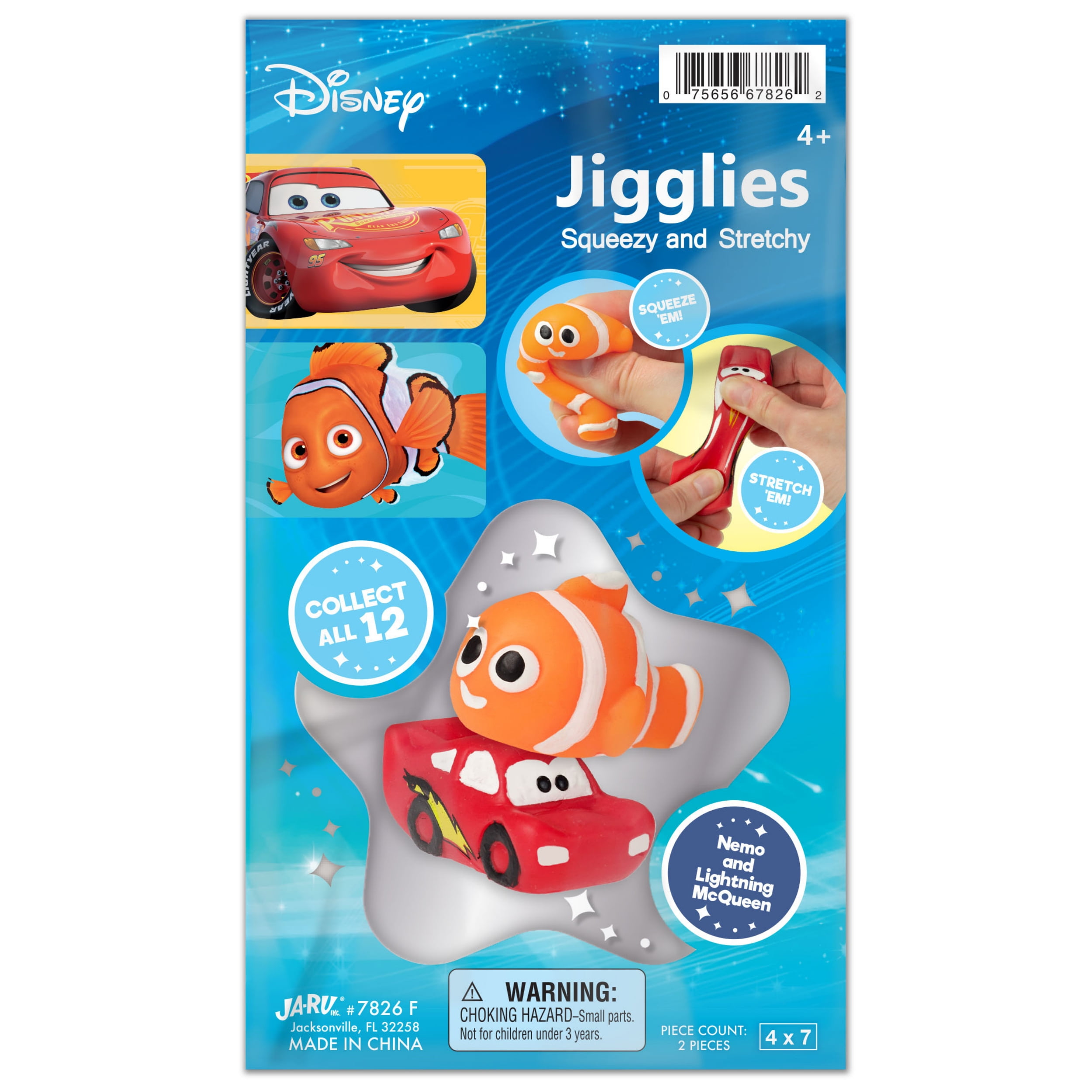 laugh. 各2個ずつセット Ja-Ru Disney Jiggly Friends 2 Pack - Styles Vary-Sold