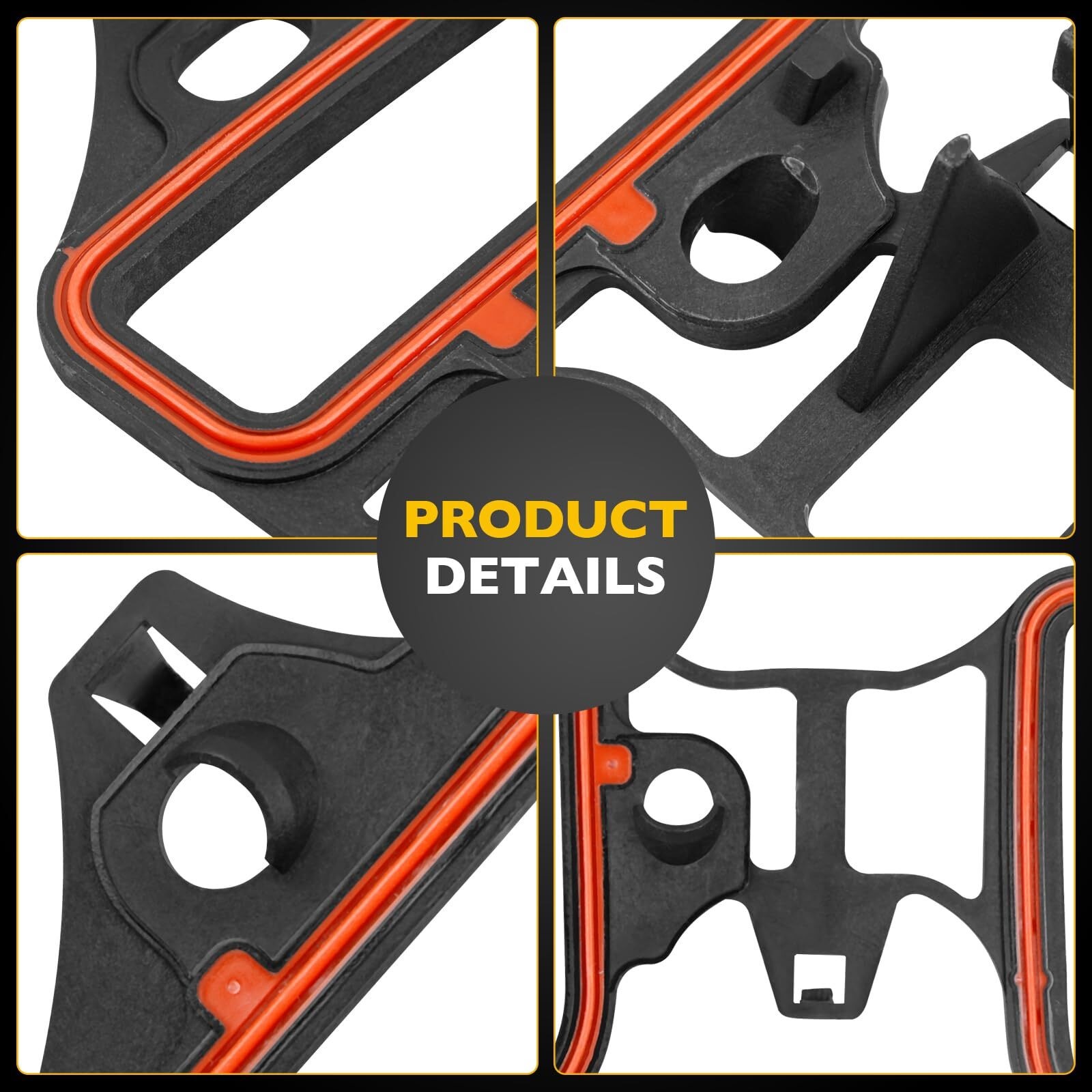 Dual Knock Sensors with Wiring Harness and Intake Manifold Gasket Kit | for Chevy Silverado Avalanche Tahoe, GMC Sierra Yukon, Cadillac Hummer & More GM Vehicles | Replace# 12601822,213-3521,89060413