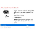 thumbnail image 2 of Engine Harmonic Balancer - Compatible with 1972 - 1983 Jeep Wagoneer 5.9L V8 1973 1974 1975 1976 1977 1978 1979 1980 1981 1982, 2 of 2