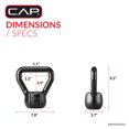 thumbnail image 4 of CAP Barbell Cast Iron Kettlebell, Home Gym Strength Training Weight, 15 lb, 4 of 8