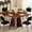 Walnut Table, variant on iPormis 5-Piece Extendable Round Dining Table Set for 4-6, 59 '' Kitchen Circle Table with 4 Chairs, Space-Saving Wood Base Dining Set for Kitchen, Living Room