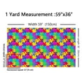 thumbnail image 3 of jejeloiu Jigsaw Puzzle Fabric by the Yard 5 Yards,3D Building Blocks Fabric for Sewing,Rainbow Bricks Home Decor Fabric by the Yard For Boys Kids,Breathable Home Decor, 3 of 6