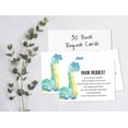 thumbnail image 4 of Inkdotpot 30Dinosaur Jungle Animals Baby Shower Book Request Cards Bring A Book Instead Of A Card Baby Shower Invitations Inserts Games, 4 of 6