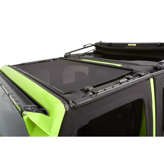 Bestop - 52406-11 - Retractable Sunshade Fits select: 2015-2018 JEEP WRANGLER UNLIMITED, 2012-2014 JEEP WRANGLER