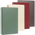 thumbnail image 1 of shiyou-A5 Spiral Notebook, [4 Pack] College Ruled Spiral Notebook, PP Hardcover Spiral Notebook Ruled Lined Journal Notebook Bulk, 80 Sheets / 160 Pages Spiral Bound Notebook 6.1"x 8.26", 1 of 4