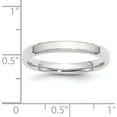 thumbnail image 4 of 14K White Gold 14Kw 3mm Bevel Edge Comfort Fit Band Size 7 Made In United States wbec030-7, 4 of 5
