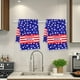thumbnail image 1 of Toalla de cocina de poliéster con temática del Día de la Independencia | Trapo absorbente y suave | Paño para secar las manos multicolor de 45 x 69 cm | Toalla de plato navideña duradera y lavable, 1 of 6