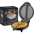 thumbnail image 1 of Dual-Zone Electric Omelette Maker, Omlet Maker Electric, Double Sided Heating Non-Stick Electrics Griddle for Omelets, Pancakes, Pizzas, Sandwiches & Crepes (Black), 1 of 7
