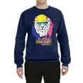 thumbnail image 2 of Funny Lion Tiger King Hey All You Cool Cats and Kittens | Mens Animal Lover Crewneck Graphic Sweatshirt, Navy, 2XL, 2 of 3