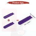 thumbnail image 3 of Uxcell 12 juegos de correas de plástico snapback con hebilla de reemplazo de 7 agujeros para gorras [Morado], 3 of 7
