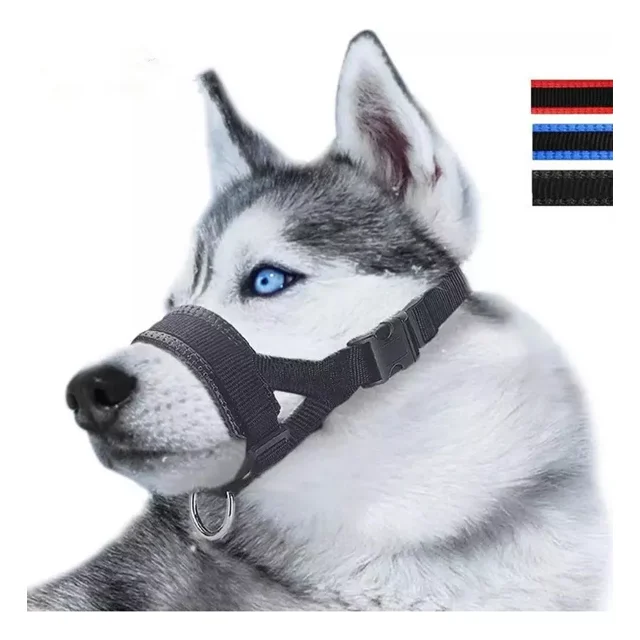 Bozales De Nailon Con Lazo Ajustable Para Perro