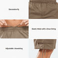 thumbnail image 6 of NORTHYARD Men's Cargo Shorts Hiking Outdoor Casual Cotton Camping Shorts with Multipocket Deep Khaki XL, 6 of 9