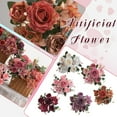 thumbnail image 4 of Artificial Flowers Rose Artificial Flower Creative Bouquet Natural Decoration Dining Table Coffee Table Floral Decoration (Purple), 4 of 5
