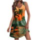 thumbnail image 1 of Vestido de Verano para las Mujeres Impresión Sexy sin Mangas Vestido de Hombro, Verano Casual Y Primavera, 1 of 5