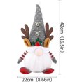 thumbnail image 2 of Decoración de gnomo navideño, muñeco de peluche de gnomo de Papá Noel brillante, muñecos sin rostro, regalos, mini gnomo de Papá Noel de peluche, 2 of 5