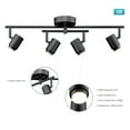 thumbnail image 4 of Globe Electric 59884 Walton 4-Light 29W Integrated LED Track Lighting - Matte Black, 4 of 8