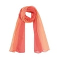 thumbnail image 1 of INSPIRE CHIC Foulard pour Femme en Mousseline Soyeuse à Dégradé de Couleurs Légère Longue Foulard Châle Rouge Orange, 1 of 8