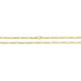 thumbnail image 6 of Floreo 10k Yellow Gold 2.5mm Solid Figaro Chain Link Necklace - 20 inch, 6 of 6
