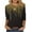 Golden, variant on WREESH Womens Trendy Printed T-shirts Sequin Graphic Tees Three Quarters Sleeve Crew Neck Blouses Loose Lightweight Tunic Tops Khaki