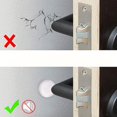 thumbnail image 4 of Protector de pared para tope de puerta de 3,15 pulgadas, 4 piezas de tope de puerta de silicona suave blanca, silencioso y resistente a los golpes, protector de pared autoadhesivo, protege las paredes, 4 of 5