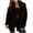 Black, variant on Winter Coats for Women Plus Size Clearance Women's Autumn/Winter Solid Color Cardigan Plush Lapel Coat Tops