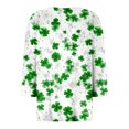 thumbnail image 6 of UngA Womens St Patrick Day Shirts 3/4 Sleeve Tshirt Blouses Funny Shamrock Irish Shirts Tops Outfits Clothes,Size XL, 6 of 9