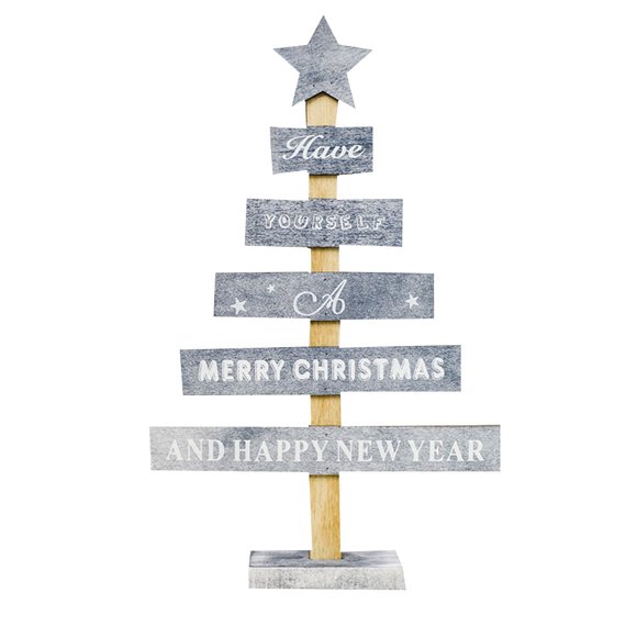 Wooden Christmas Tree Letters Colored Drawing Table table ornaments Christmas Decor Unique Xmas Decorative Acessories