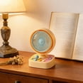 thumbnail image 4 of Mini USB Rechargeable Desktop Fan, Vintage Game Console Style, Adjustable Angle Rotating Fan Head, Plastic, White Yellow, 1-Piece, 13.3 cm, 4 of 6