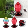 thumbnail image 1 of Large Capacity Hummingbird Feeder with Ant Guard - Painted Glass Bird Feeder for Outdoor Gardens, 1 of 6