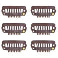 thumbnail image 3 of Snap Clips , Avoid Pulling Hair Easily   Clips Snap Comb Durable Material Different Use  For Woman For Saloon Brown, 3 of 8