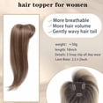 thumbnail image 6 of Eqslft Hairpiece Topper Clip-on for Women Natural Brown18 Inch, Invisible Thinning Hair Wiglet Hair Extension for Daily Use, 6 of 6