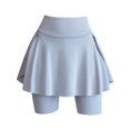 thumbnail image 2 of Falda de bádminton para mujer con bolsillos, bonita ropa de yoga para hacer ejercicio, pantalones cortos ligeros Gris, 2 of 9