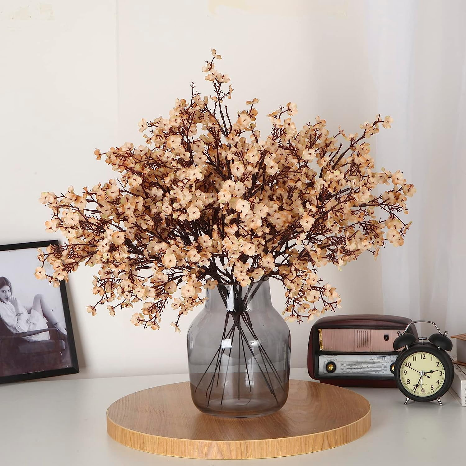 Babys Breath Artificial Flowers Bulk Real Touch Flowers Fake Silk Flowers Bulk for Home Decoration Kitchen Fall Indoor Bouquet Floral Table Arrangement Centerpieces Festival Party Decor
