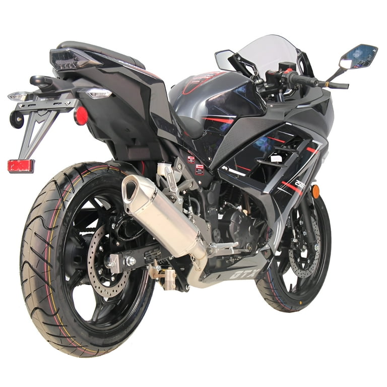Vitacci GTX-250 Black Motorcycle | EFI Manual 5 Speed - Walmart.com