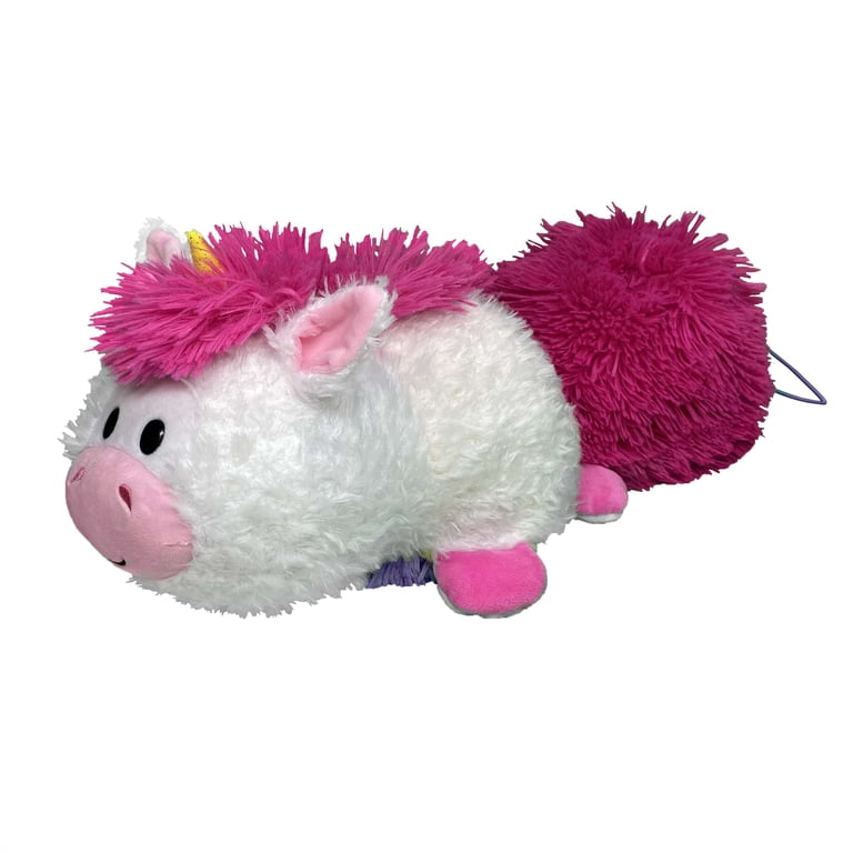 FlipaZoo Magic Tails White Unicorn to Lion Plush, 11-Inch photo 2