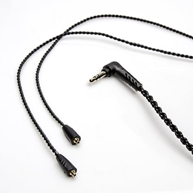 MEE audio MMCX Replacement Stereo Cable for Pinnacle P1 in-ear headphones (Black) (New Version)