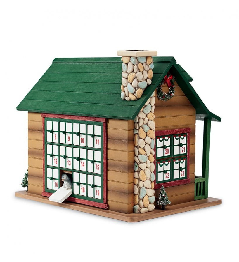 Plow & Hearth Advent Log Cabin for Countdown to Christmas Fun - Walmart.com plow-hearth-advent-log-cabin-for-countdown-to-christmas-fun-walmart-com